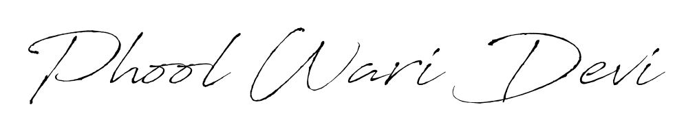 Achieve flawless digital penmanship with Phool Wari Devi name in Antro_Vectra font. The perfect tool for creating online signatures. Phool Wari Devi signature style 6 images and pictures png