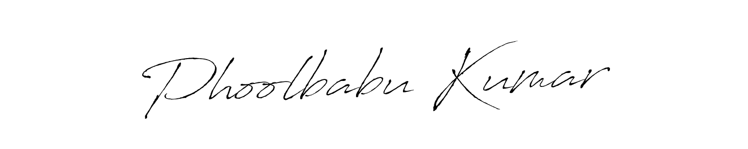 How to make Phoolbabu Kumar name signature. Use Antro_Vectra style for creating short signs online. This is the latest handwritten sign. Phoolbabu Kumar signature style 6 images and pictures png