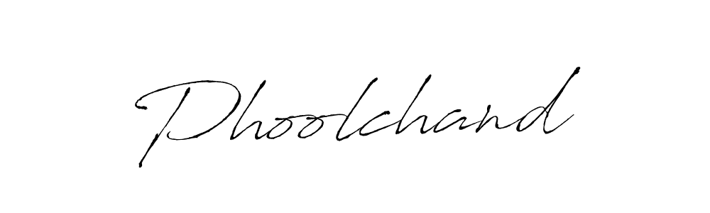 How to make Phoolchand name signature. Use Antro_Vectra style for creating short signs online. This is the latest handwritten sign. Phoolchand signature style 6 images and pictures png