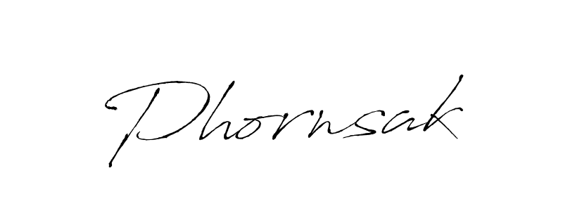 Design your own signature with our free online signature maker. With this signature software, you can create a handwritten (Antro_Vectra) signature for name Phornsak. Phornsak signature style 6 images and pictures png