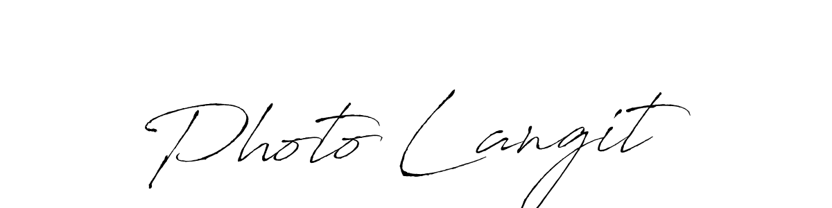Antro_Vectra is a professional signature style that is perfect for those who want to add a touch of class to their signature. It is also a great choice for those who want to make their signature more unique. Get Photo Langit name to fancy signature for free. Photo Langit signature style 6 images and pictures png