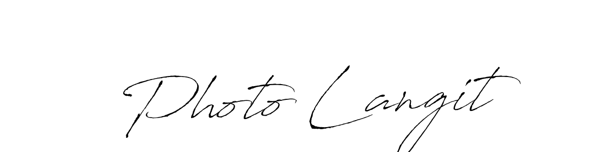 The best way (Antro_Vectra) to make a short signature is to pick only two or three words in your name. The name Photo Langit include a total of six letters. For converting this name. Photo Langit signature style 6 images and pictures png