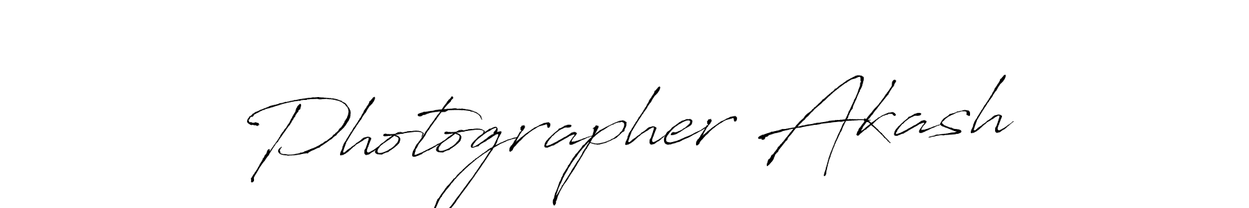 Design your own signature with our free online signature maker. With this signature software, you can create a handwritten (Antro_Vectra) signature for name Photographer Akash. Photographer Akash signature style 6 images and pictures png