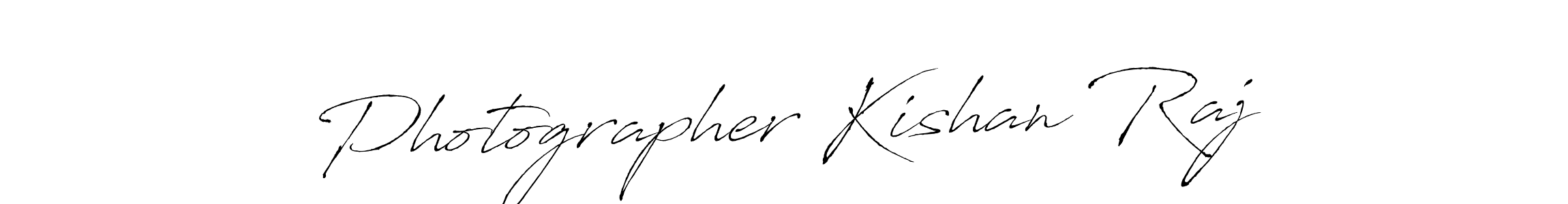 Design your own signature with our free online signature maker. With this signature software, you can create a handwritten (Antro_Vectra) signature for name Photographer Kishan Raj. Photographer Kishan Raj signature style 6 images and pictures png