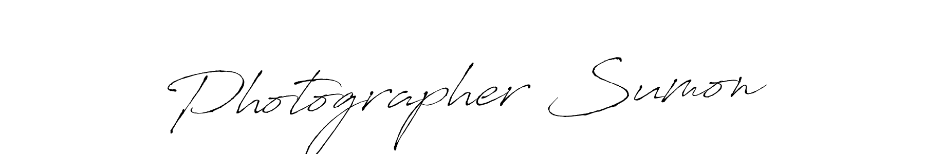 Photographer Sumon stylish signature style. Best Handwritten Sign (Antro_Vectra) for my name. Handwritten Signature Collection Ideas for my name Photographer Sumon. Photographer Sumon signature style 6 images and pictures png