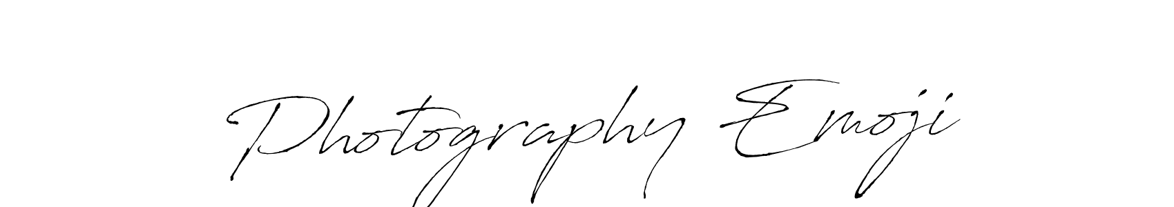 if you are searching for the best signature style for your name Photography Emoji. so please give up your signature search. here we have designed multiple signature styles  using Antro_Vectra. Photography Emoji signature style 6 images and pictures png
