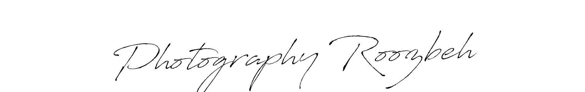 Design your own signature with our free online signature maker. With this signature software, you can create a handwritten (Antro_Vectra) signature for name Photography Roozbeh. Photography Roozbeh signature style 6 images and pictures png