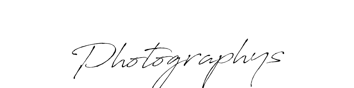How to make Photographys signature? Antro_Vectra is a professional autograph style. Create handwritten signature for Photographys name. Photographys signature style 6 images and pictures png