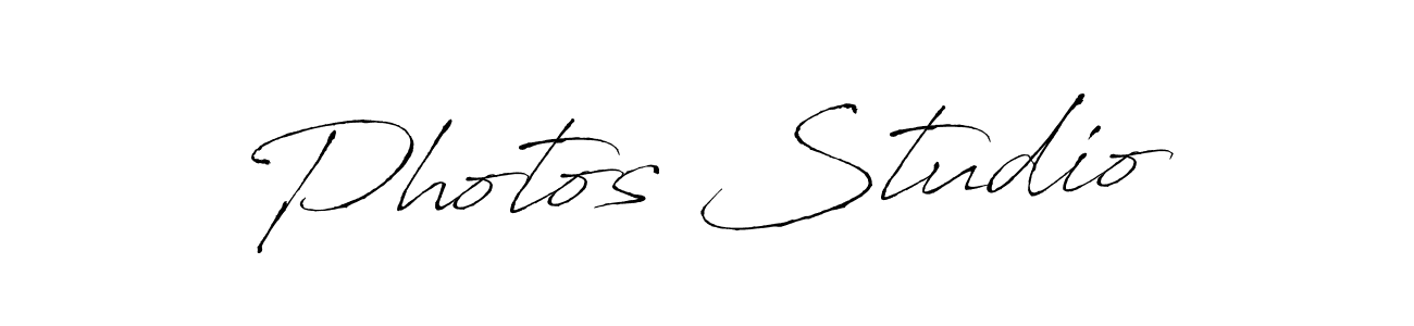 You should practise on your own different ways (Antro_Vectra) to write your name (Photos Studio) in signature. don't let someone else do it for you. Photos Studio signature style 6 images and pictures png