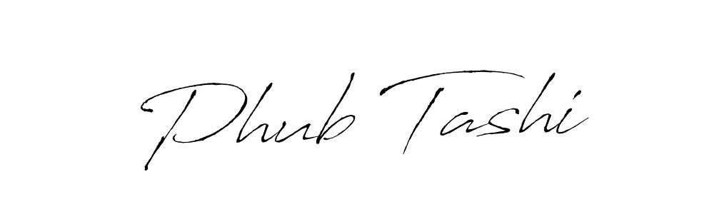 How to make Phub Tashi signature? Antro_Vectra is a professional autograph style. Create handwritten signature for Phub Tashi name. Phub Tashi signature style 6 images and pictures png
