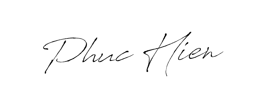 Design your own signature with our free online signature maker. With this signature software, you can create a handwritten (Antro_Vectra) signature for name Phuc Hien. Phuc Hien signature style 6 images and pictures png