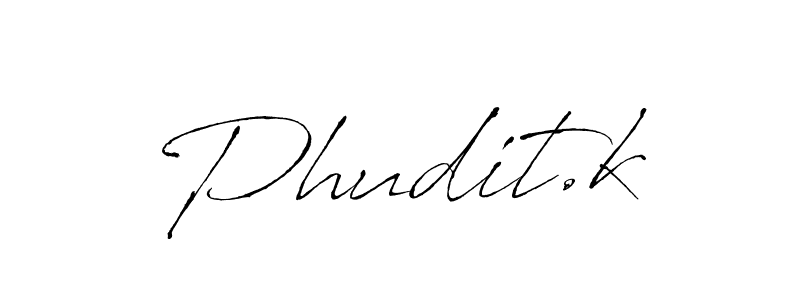 How to Draw Phudit.k signature style? Antro_Vectra is a latest design signature styles for name Phudit.k. Phudit.k signature style 6 images and pictures png