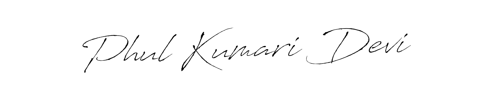 Design your own signature with our free online signature maker. With this signature software, you can create a handwritten (Antro_Vectra) signature for name Phul Kumari Devi. Phul Kumari Devi signature style 6 images and pictures png