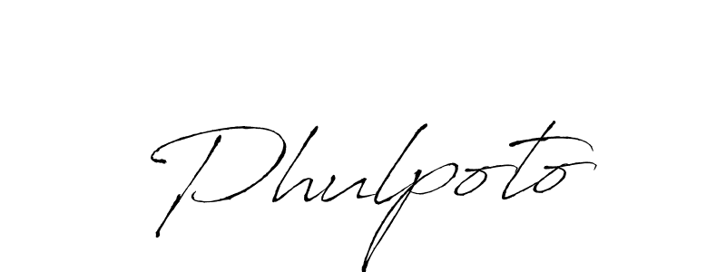 How to make Phulpoto name signature. Use Antro_Vectra style for creating short signs online. This is the latest handwritten sign. Phulpoto signature style 6 images and pictures png