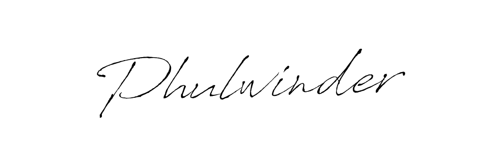 Create a beautiful signature design for name Phulwinder. With this signature (Antro_Vectra) fonts, you can make a handwritten signature for free. Phulwinder signature style 6 images and pictures png