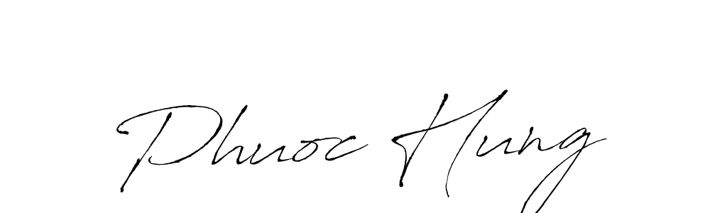Use a signature maker to create a handwritten signature online. With this signature software, you can design (Antro_Vectra) your own signature for name Phuoc Hung. Phuoc Hung signature style 6 images and pictures png