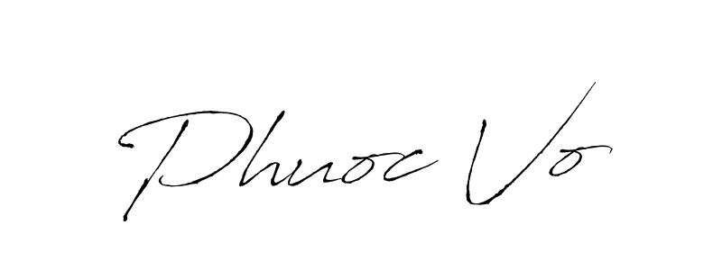 Phuoc Vo stylish signature style. Best Handwritten Sign (Antro_Vectra) for my name. Handwritten Signature Collection Ideas for my name Phuoc Vo. Phuoc Vo signature style 6 images and pictures png