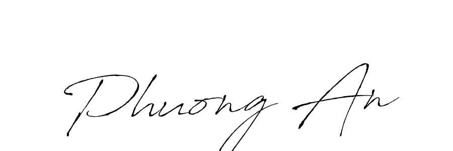 Create a beautiful signature design for name Phuong An. With this signature (Antro_Vectra) fonts, you can make a handwritten signature for free. Phuong An signature style 6 images and pictures png