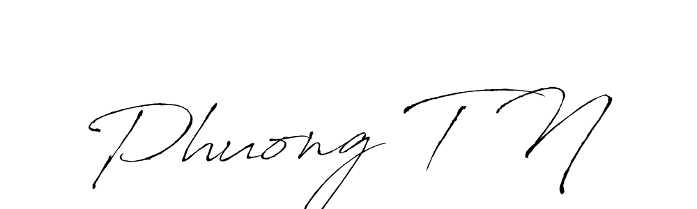 You should practise on your own different ways (Antro_Vectra) to write your name (Phuong T N) in signature. don't let someone else do it for you. Phuong T N signature style 6 images and pictures png