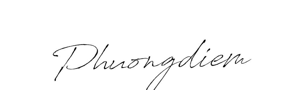 Design your own signature with our free online signature maker. With this signature software, you can create a handwritten (Antro_Vectra) signature for name Phuongdiem. Phuongdiem signature style 6 images and pictures png