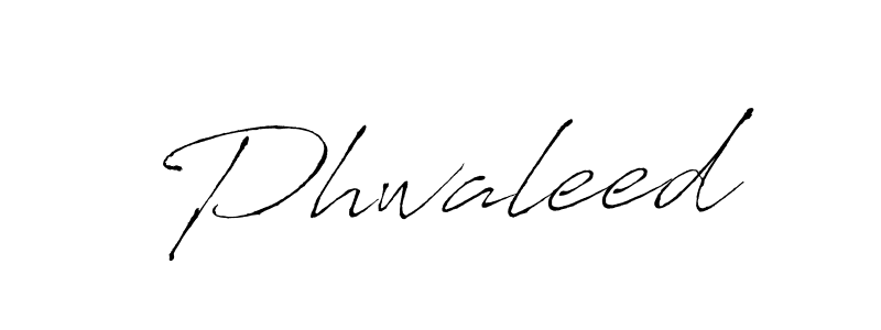 How to make Phwaleed name signature. Use Antro_Vectra style for creating short signs online. This is the latest handwritten sign. Phwaleed signature style 6 images and pictures png