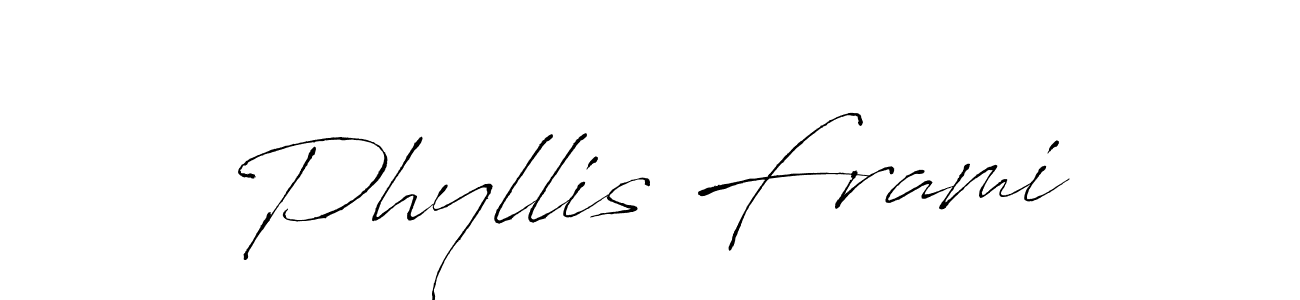 Antro_Vectra is a professional signature style that is perfect for those who want to add a touch of class to their signature. It is also a great choice for those who want to make their signature more unique. Get Phyllis Frami name to fancy signature for free. Phyllis Frami signature style 6 images and pictures png