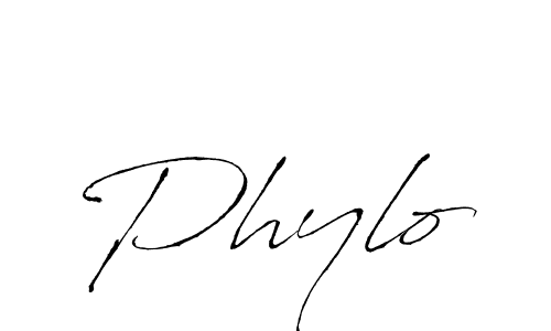 Create a beautiful signature design for name Phylo. With this signature (Antro_Vectra) fonts, you can make a handwritten signature for free. Phylo signature style 6 images and pictures png