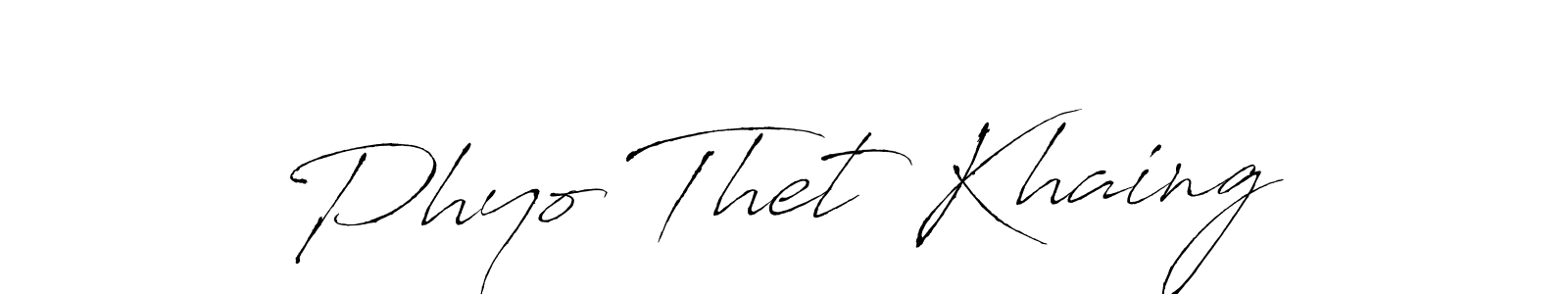 Make a beautiful signature design for name Phyo Thet Khaing. Use this online signature maker to create a handwritten signature for free. Phyo Thet Khaing signature style 6 images and pictures png