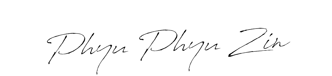 It looks lik you need a new signature style for name Phyu Phyu Zin. Design unique handwritten (Antro_Vectra) signature with our free signature maker in just a few clicks. Phyu Phyu Zin signature style 6 images and pictures png