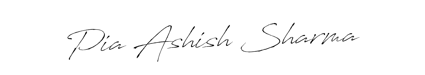 Pia Ashish Sharma stylish signature style. Best Handwritten Sign (Antro_Vectra) for my name. Handwritten Signature Collection Ideas for my name Pia Ashish Sharma. Pia Ashish Sharma signature style 6 images and pictures png