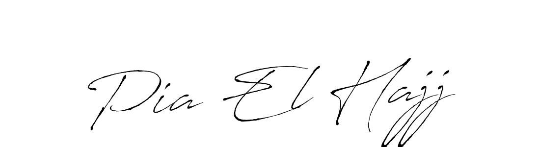Pia El Hajj stylish signature style. Best Handwritten Sign (Antro_Vectra) for my name. Handwritten Signature Collection Ideas for my name Pia El Hajj. Pia El Hajj signature style 6 images and pictures png