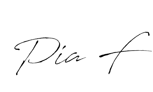 Similarly Antro_Vectra is the best handwritten signature design. Signature creator online .You can use it as an online autograph creator for name Pia F. Pia F signature style 6 images and pictures png