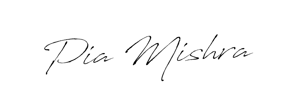Make a beautiful signature design for name Pia Mishra. With this signature (Antro_Vectra) style, you can create a handwritten signature for free. Pia Mishra signature style 6 images and pictures png