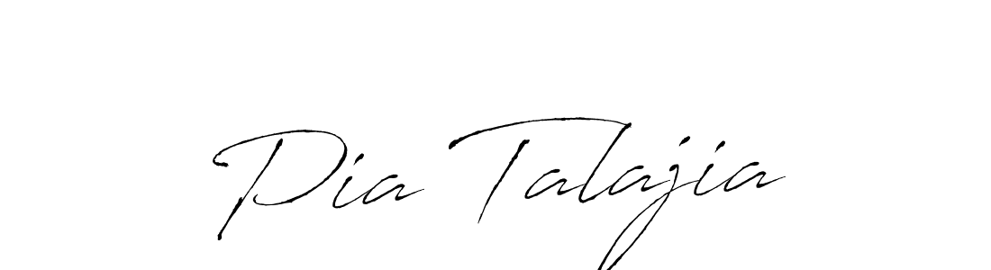 The best way (Antro_Vectra) to make a short signature is to pick only two or three words in your name. The name Pia Talajia include a total of six letters. For converting this name. Pia Talajia signature style 6 images and pictures png