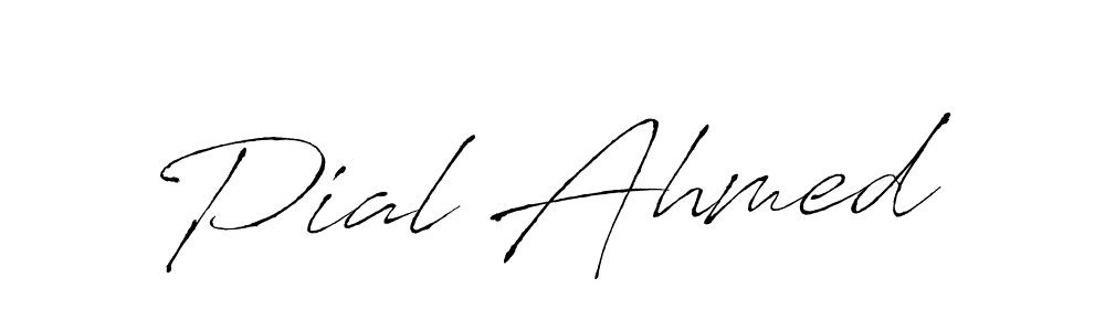 How to make Pial Ahmed signature? Antro_Vectra is a professional autograph style. Create handwritten signature for Pial Ahmed name. Pial Ahmed signature style 6 images and pictures png