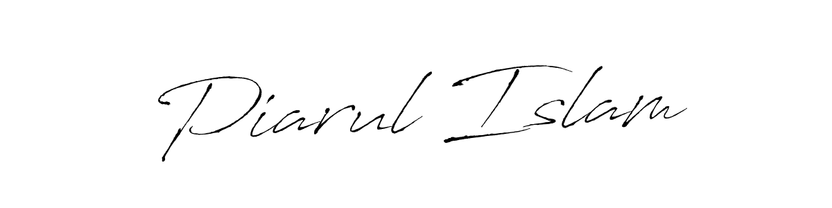 Design your own signature with our free online signature maker. With this signature software, you can create a handwritten (Antro_Vectra) signature for name Piarul Islam. Piarul Islam signature style 6 images and pictures png