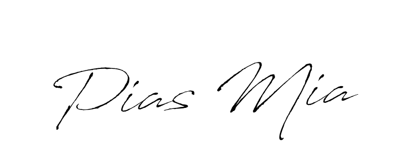 Create a beautiful signature design for name Pias Mia. With this signature (Antro_Vectra) fonts, you can make a handwritten signature for free. Pias Mia signature style 6 images and pictures png