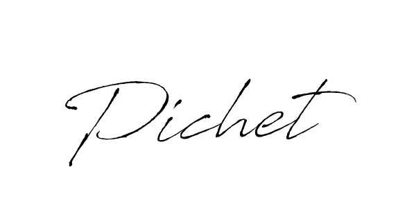 How to make Pichet name signature. Use Antro_Vectra style for creating short signs online. This is the latest handwritten sign. Pichet signature style 6 images and pictures png
