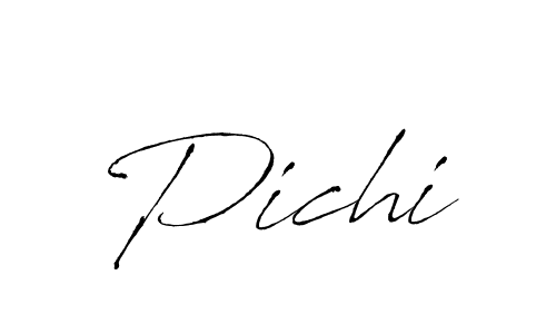 Pichi stylish signature style. Best Handwritten Sign (Antro_Vectra) for my name. Handwritten Signature Collection Ideas for my name Pichi. Pichi signature style 6 images and pictures png