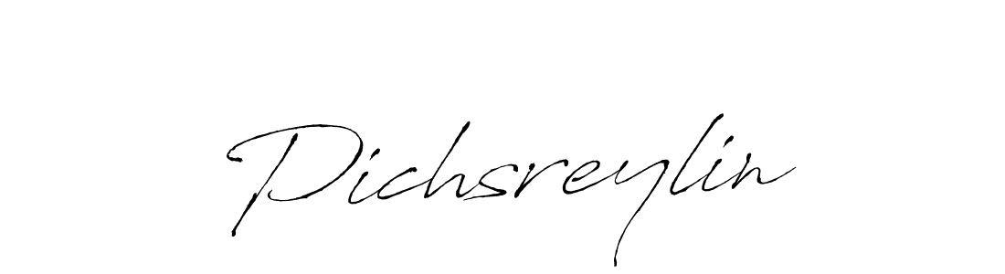 Use a signature maker to create a handwritten signature online. With this signature software, you can design (Antro_Vectra) your own signature for name Pichsreylin. Pichsreylin signature style 6 images and pictures png