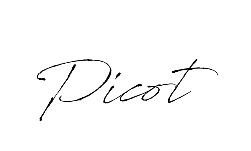 Make a beautiful signature design for name Picot. With this signature (Antro_Vectra) style, you can create a handwritten signature for free. Picot signature style 6 images and pictures png