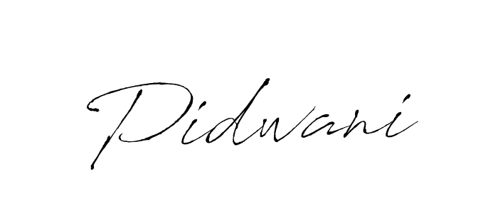 Create a beautiful signature design for name Pidwani. With this signature (Antro_Vectra) fonts, you can make a handwritten signature for free. Pidwani signature style 6 images and pictures png