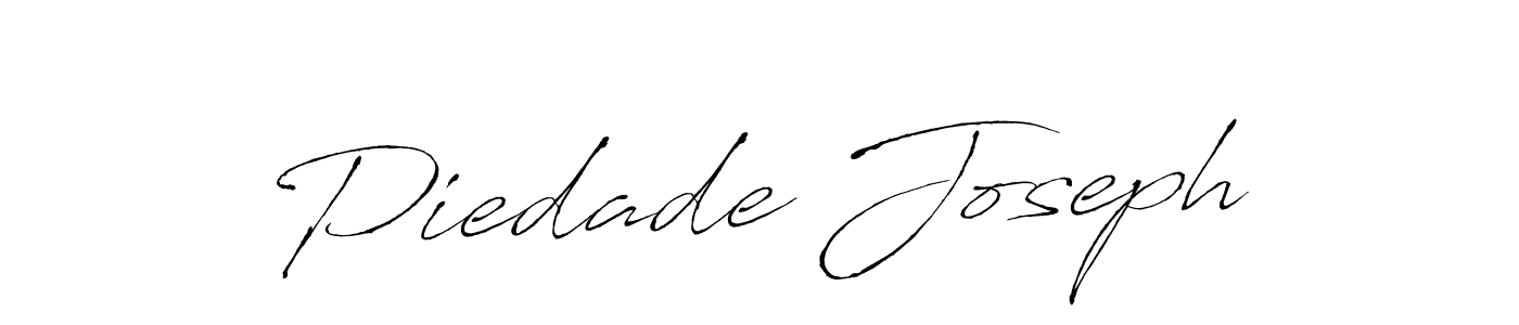 Make a beautiful signature design for name Piedade Joseph. With this signature (Antro_Vectra) style, you can create a handwritten signature for free. Piedade Joseph signature style 6 images and pictures png