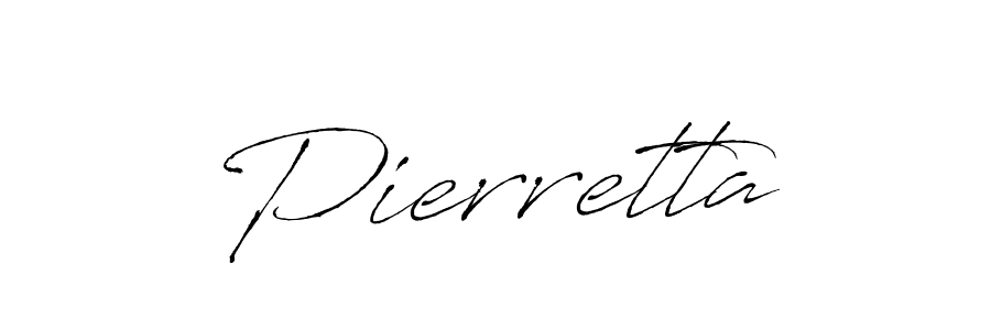 Create a beautiful signature design for name Pierretta. With this signature (Antro_Vectra) fonts, you can make a handwritten signature for free. Pierretta signature style 6 images and pictures png