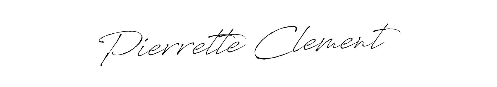 How to make Pierrette Clement signature? Antro_Vectra is a professional autograph style. Create handwritten signature for Pierrette Clement name. Pierrette Clement signature style 6 images and pictures png