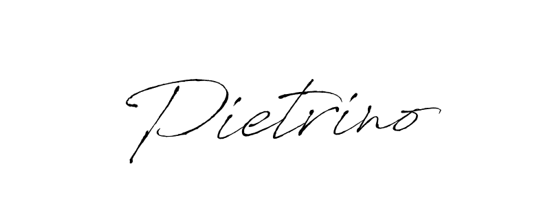 Make a beautiful signature design for name Pietrino. With this signature (Antro_Vectra) style, you can create a handwritten signature for free. Pietrino signature style 6 images and pictures png