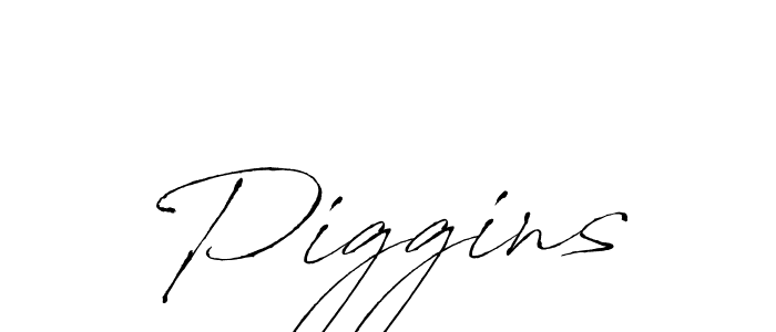 Create a beautiful signature design for name Piggins. With this signature (Antro_Vectra) fonts, you can make a handwritten signature for free. Piggins signature style 6 images and pictures png