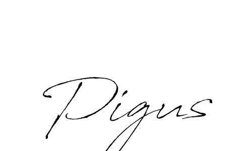 You should practise on your own different ways (Antro_Vectra) to write your name (Pigus) in signature. don't let someone else do it for you. Pigus signature style 6 images and pictures png