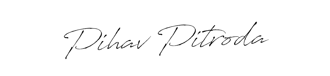 This is the best signature style for the Pihav Pitroda name. Also you like these signature font (Antro_Vectra). Mix name signature. Pihav Pitroda signature style 6 images and pictures png