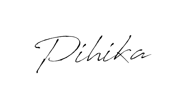 Design your own signature with our free online signature maker. With this signature software, you can create a handwritten (Antro_Vectra) signature for name Pihika. Pihika signature style 6 images and pictures png